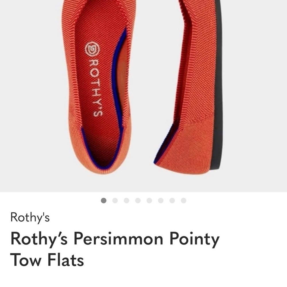 Rothy's Persimmon Pointy Toe Flats - NWT